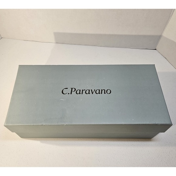 C. Paravano Women's Pump | Square Toe Chunky Heels | Leather Low Heel Pumps  40 - Picture 6 of 13